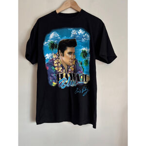 Vintage 1996 Elvis Presley Hawaii Blue T'Shirt Unisex Size Medium